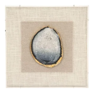 Bonilla Geode Acrylic Framed Wall Art in Blue