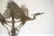 Artisan Ltd Edition bronze crane motif candleholders Signed Dm 97 AM 7/200 and AM 8/200. - a pair. In normal light these...