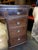 Edwardian Inlaid Mahogany Pedestal Desk with Brown Top For Sale - Image 6 of 18