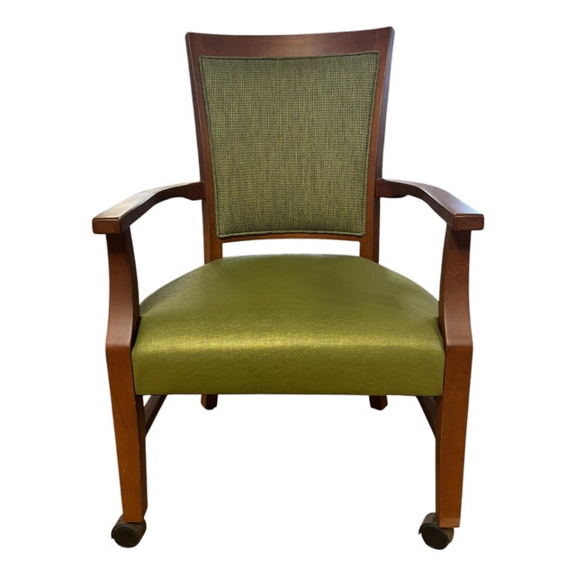 Vintage Fairfield Furniture Modern Green Occasional Chair For Sale