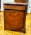 French Grand French Louis XVI Style Commode – Rich Wood Marquetry With Gold Leaf & Ornate Bronze Details For Sale - Image 3 of 4