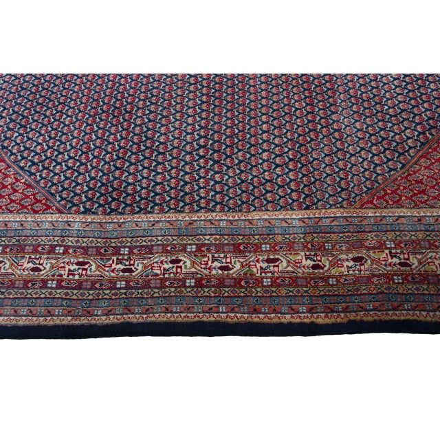 Beige Hand-Knotted Oriental Rug in Wool For Sale - Image 8 of 12
