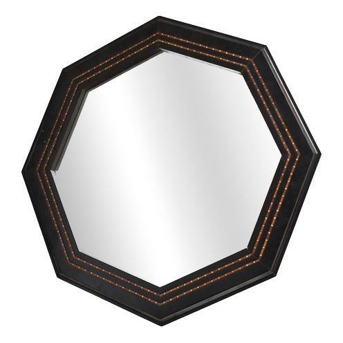 Vintage Octagonal Mirror, 1970s For Sale