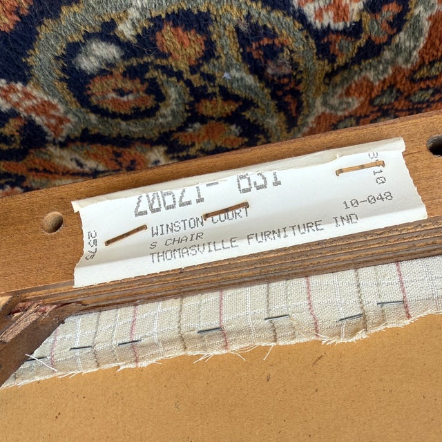 Vintage Thomasville Winston Court Collection Queen Anne Solid Cherry Dining Chairs - A Pair (B) For Sale - Image 13 of 15