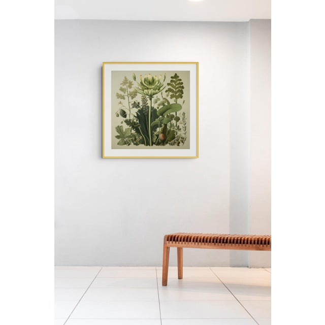 Dark Green Antique Botanical Garden Study No. 18 - Natural History Fine Art Print For Sale - Image 4 of 4