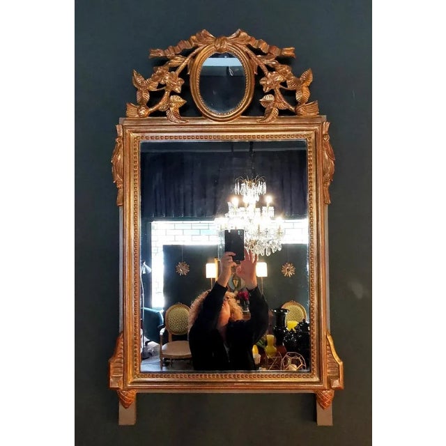 1800-1830 Rococo’ Giltwood Frame and Double Mirror For Sale - Image 13 of 13