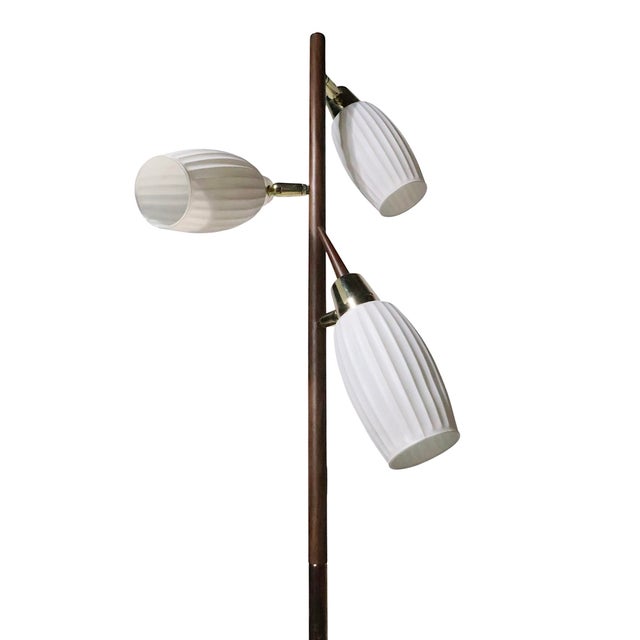 Mid 20th Century Three Light Pole Lamp After Thurston C 1950/60's For Sale - Image 13 of 17