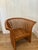 Mid-Century Modern Vintage Curved Slat Teak Wood Lounge Chair For Sale - Image 3 of 11