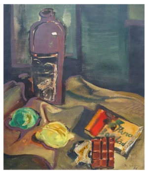 Dzidra Bauma, Still Life with Balsam, 1969, Watercolor on Paper