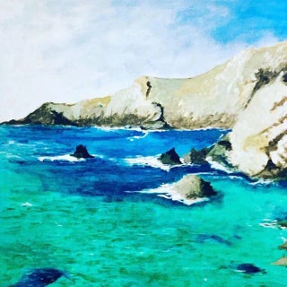 Contemporary The Lizard - Acrylic on Canvas Painting by Shabs Beigh For Sale