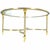 Carlo Jensen 1960s Exquisite Italian Mid Century Modern Round Chrome Brass Glass Top Coffee Table For Sale - Image 4 of 8