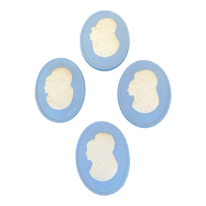 Vintage 4 Past Us Presidents Wedgwood Jasperware Plaques