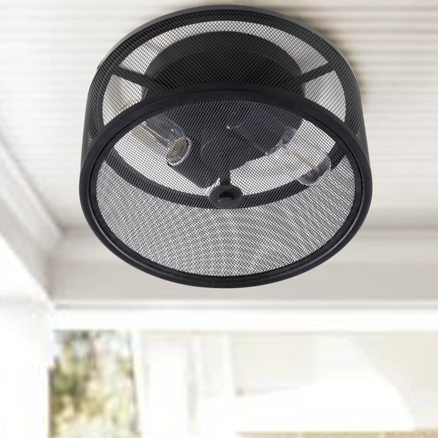 Modern Eddy Flush Mount - Black For Sale - Image 3 of 5