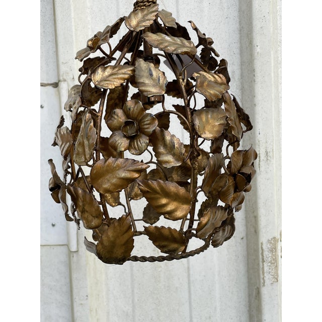 Brass Chandelier, 1950s For Sale - Image 12 of 15