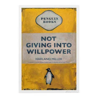Harland Miller Not Giving Into Willpower Book Cover Poster, 2020s For Sale