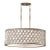 Murray Feiss Lucia Oval Chandelier in Burnished Silver For Sale
