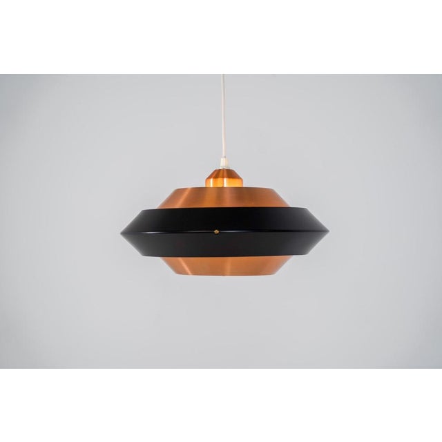1960s Copper & Black Pendant Light For Sale - Image 5 of 13