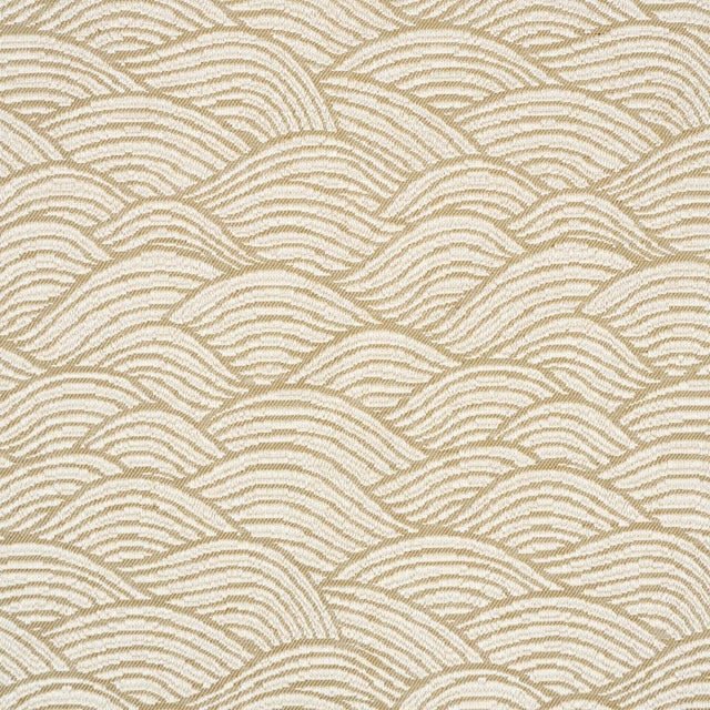 Traditional Sample - Schumacher Symphony Scallop Fabric In Neutral For Sale - Image 3 of 5