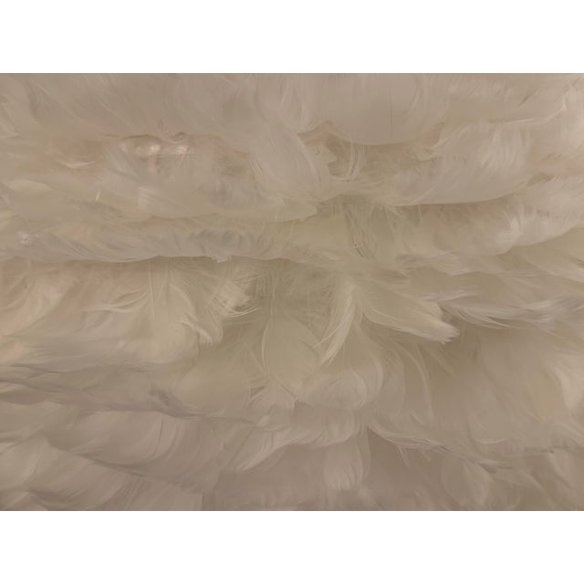White Umage Eos Feather Pendant, White For Sale - Image 8 of 12