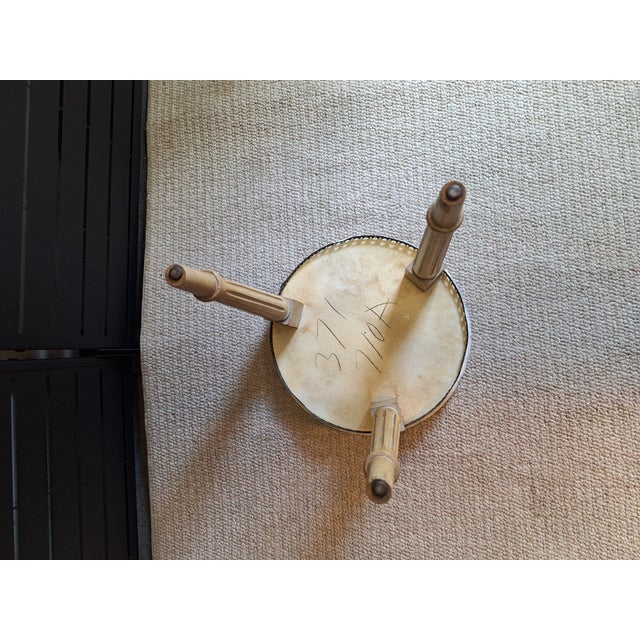 Wood 1950s Marble Top Side Table For Sale - Image 7 of 7