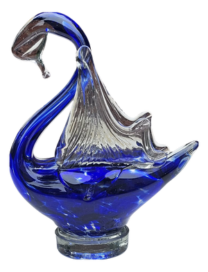 Glass Swan Figurine, 1960s