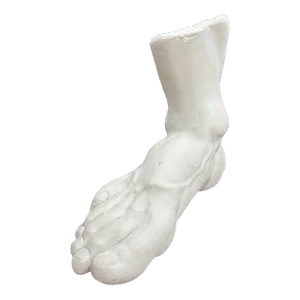 Mid 20th Century Large French Neoclassical Style Plaster Foot Sculpture