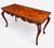 19th Century French Louis XV Carved Solid Oak Parquetry Bureau Plat Writing Desk For Sale - Image 4 of 8