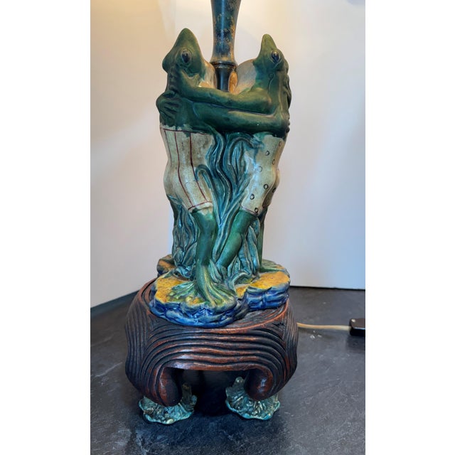 Chinoiserie Vintage Frederick Cooper Frogs Lamps, a Pair For Sale - Image 3 of 18