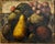 Philippe Auge (French 1935-) Still-life with pears Medium: Oil on canvas Dimensions: canvas 8 1/4 by 10 1/4in., 21 by...