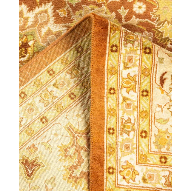 Mogul, One-of-a-Kind Hand-Knotted Area Rug in Orange, 8' 2" x 10' 4" For Sale In New York - Image 6 of 8