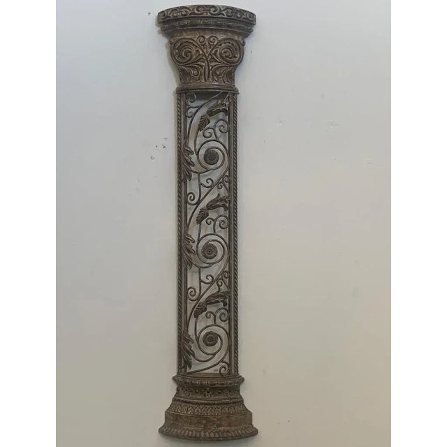 Wrought Iron Half Columns, 1970s, Set of 2 For Sale - Image 3 of 10