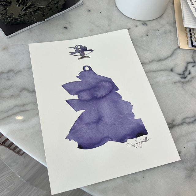 Ink Wash Original Painting by Jo Baskerville For Sale - Image 9 of 10