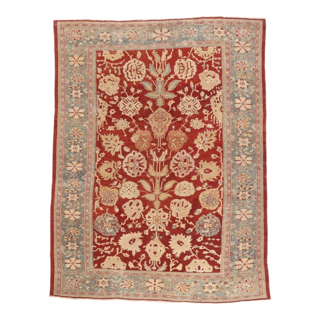 Late 19th Century Persian Sultanabad Rug, 10'04 X 13'07 For Sale