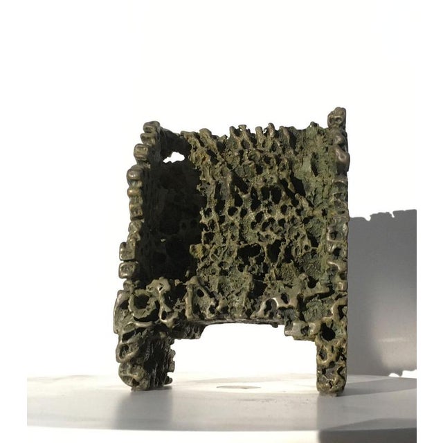 Italian Bronze Abstract Sculpture by Urano Palma, 1985 For Sale - Image 13 of 18