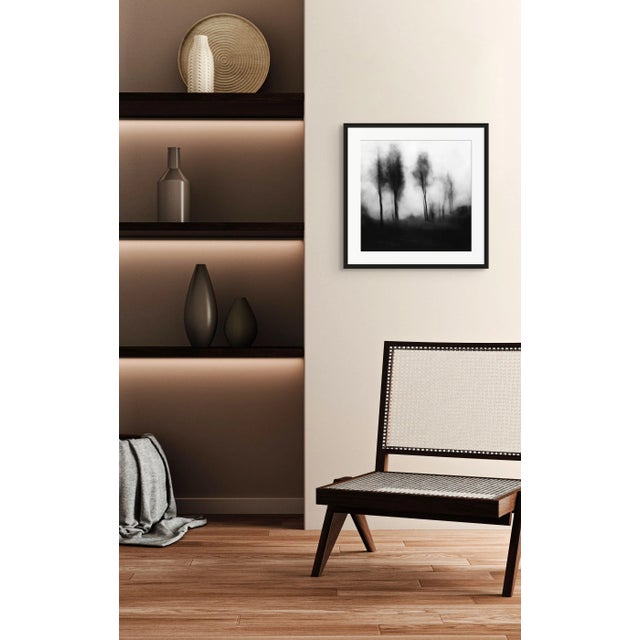 Blurred Landscape No. 1 - Framed Original Black and White Photography For Sale - Image 4 of 7