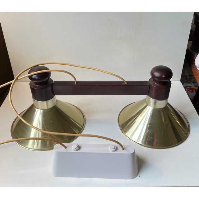 1980s Vintage Danish Pool or Billiard Table Hanging Lamp, 1970s For Sale - Image 5 of 8