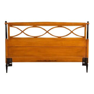 1970s Regency Style Mahogany Queen Headboard For Sale