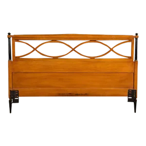 1970s Regency Style Mahogany Queen Headboard