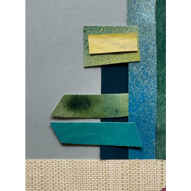 2020s "Petal 6" Original Mixed-Media Collage on Paper by Zac Woodiel For Sale - Image 5 of 10