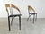 Beige Italian Postmodern Wicker and Metal Dining Chairs, 1980s, Set of 6 For Sale - Image 8 of 11
