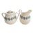 Mid 19th Century Wedgewood Sugar & Creamer, Melatonin Green on Cream For Sale