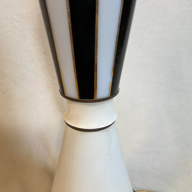 Early 20th Century Deco Modern Art Glass Table Lamp For Sale In Greenville, SC - Image 6 of 11