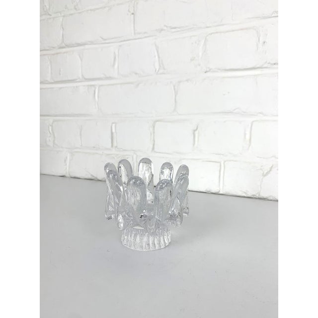 Sunflower Glass Candleholder attributed to Göran Wärff for Kosta Boda, Sweden, 1970s For Sale - Image 8 of 10