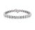 39 Round Diamond 25 Pointer Each , 10 Carat Tennis Bracelet in 18 K White Gold For Sale - Image 4 of 8