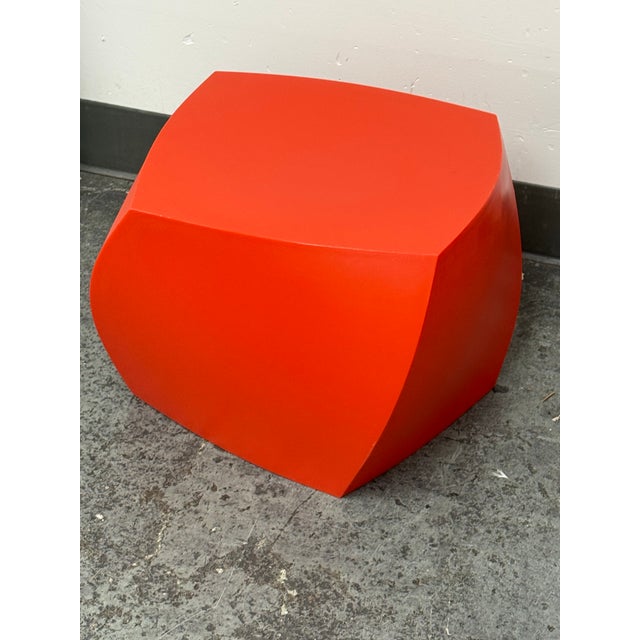 Red Frank Gehry for Heller Gehry Left Twist Cube, Outdoor For Sale - Image 8 of 12