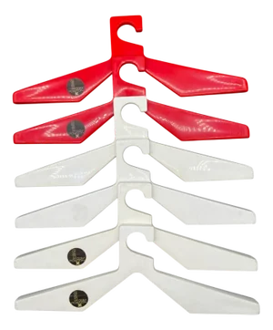 Vintage Pantheon Era Coat Hangers by Ingo Maurer for Design M / Ehrlich Austria, 1970s, Set of 6