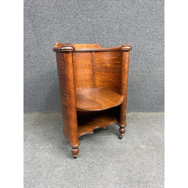 Victorian Victorian Quarter Sawn Oak Chair For Sale - Image 3 of 12