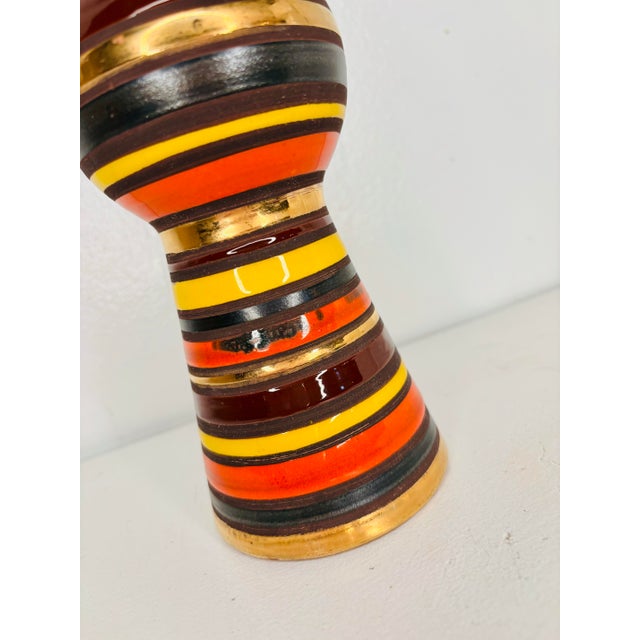 Coffee Mid-Century Modern "Thailandia" Vase by Aldo Londi for Bitossi For Sale - Image 8 of 12