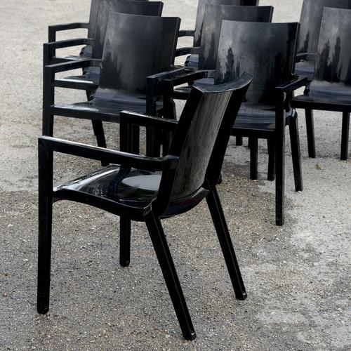 Driade Deville Chairs by Christophe Pille, Set of 10 For Sale - Image 6 of 9