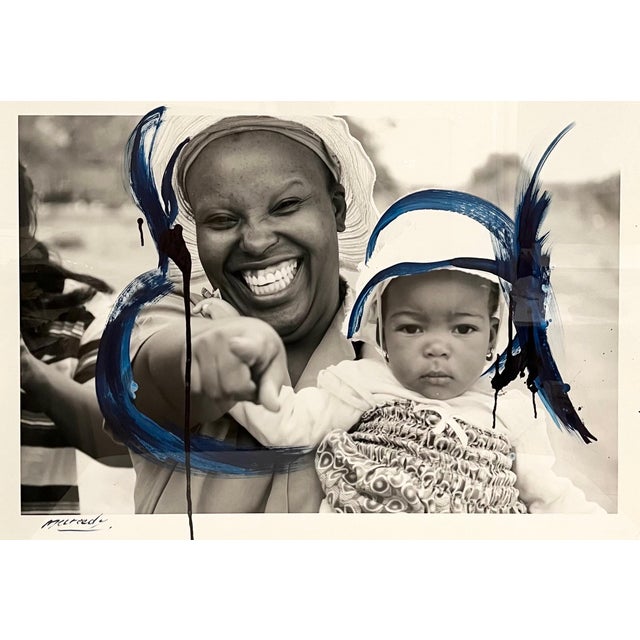 Modern Conor Mccreedy, Abstract Mod Blue Painting, Black & White Photograph Conor Mccreedy, 2012 For Sale - Image 3 of 8